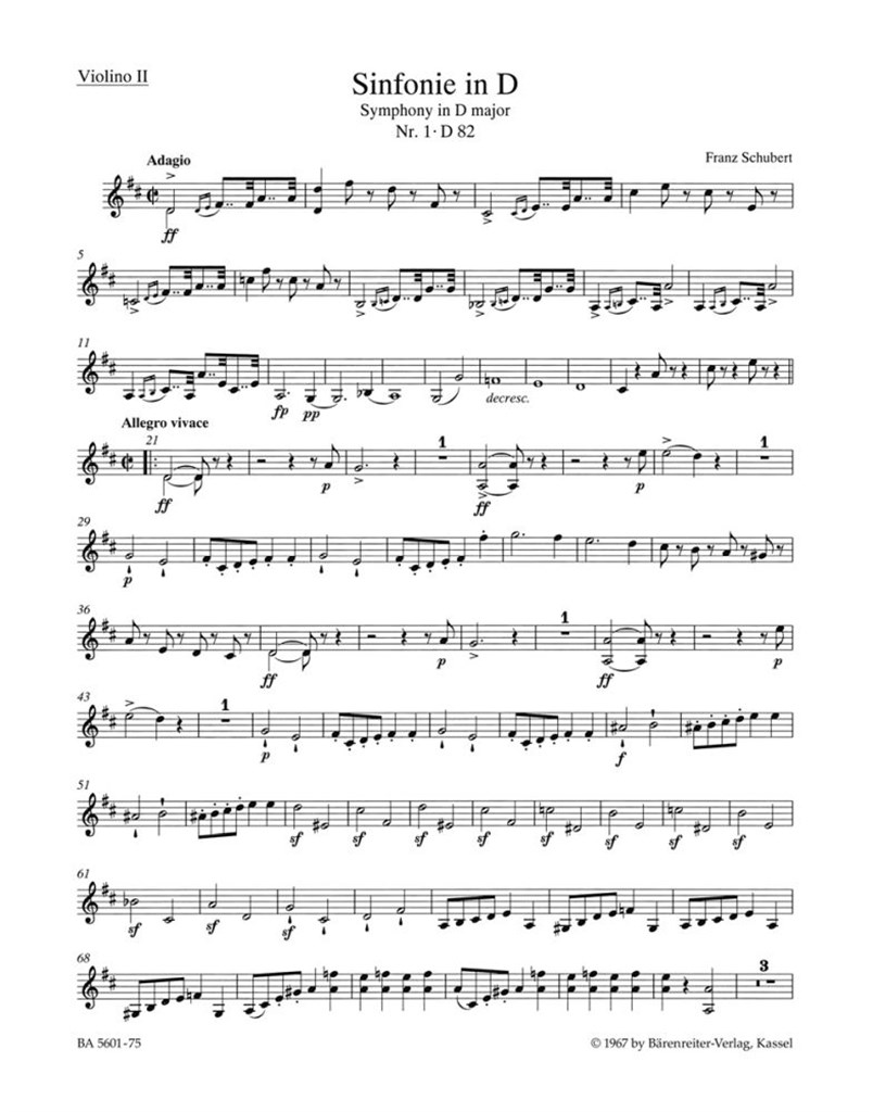 Symphony in D Major No. 1